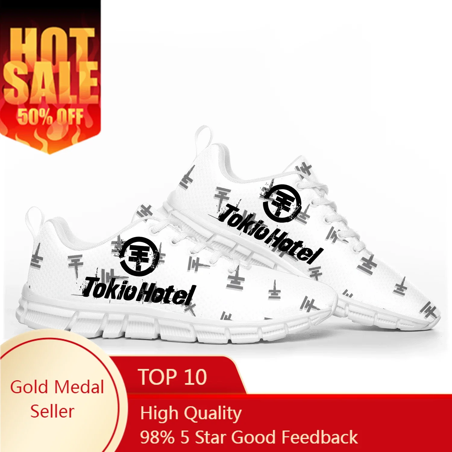 Germany Rock Band Tokio Hotel Sports Shoes Mens Womens Teenager Kids Children Sneakers Couple Custom Made High Quality Shoe