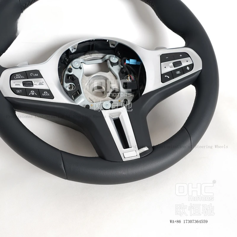 Suitable for 17-24 BMW G-series G30 vehicles converted to F-series chassis, 5 Series F10, new full-leather steering wheel with c