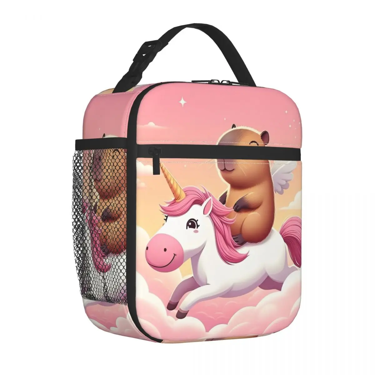 Cute Capybara Capibara Animal Insulated Lunch Bag Thermal Bag Reusable Leakproof Lunch Box Tote Food Bag Office Picnic