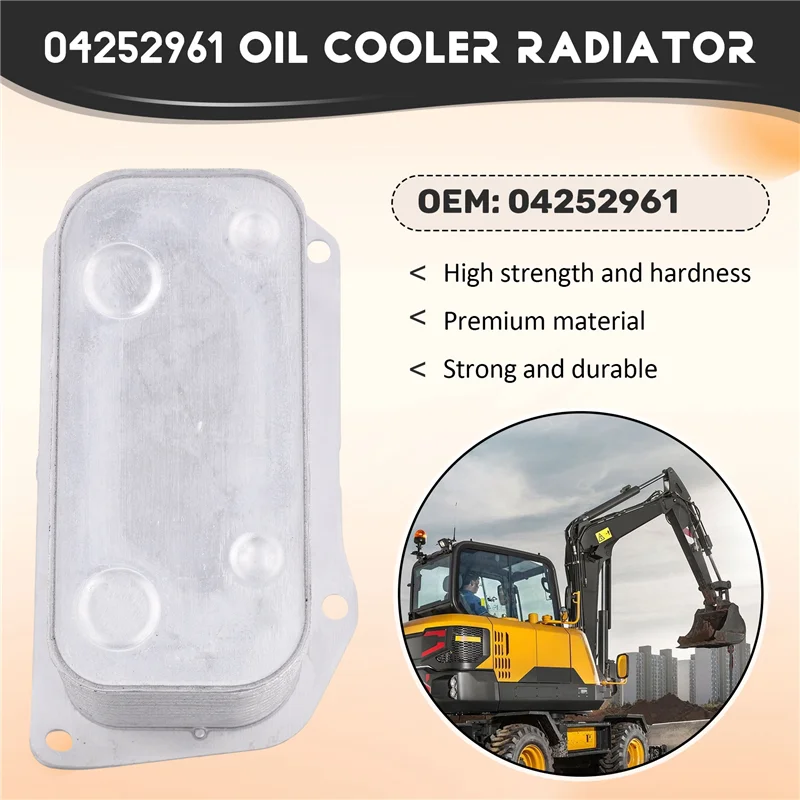 Peça 04252961 do radiador do refrigerador de óleo para motores da máquina escavadora EC210C EC210B Deutz BF6M2012 de Volvo