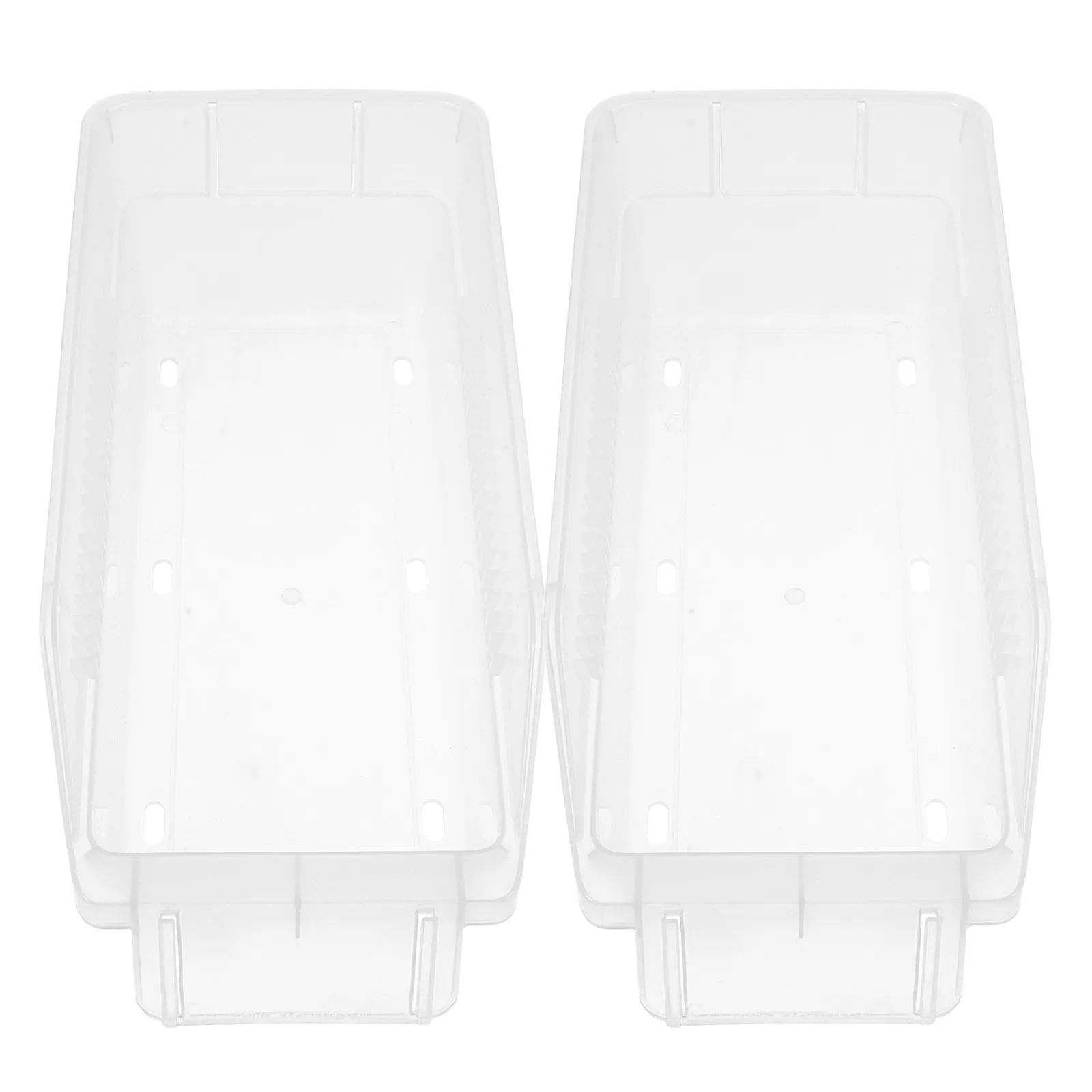 

2Pcs Plastic Medical Organizer Stackable Storage Bins Open Front Pill Dispenser Organizer Space-Saving for Home Hospital