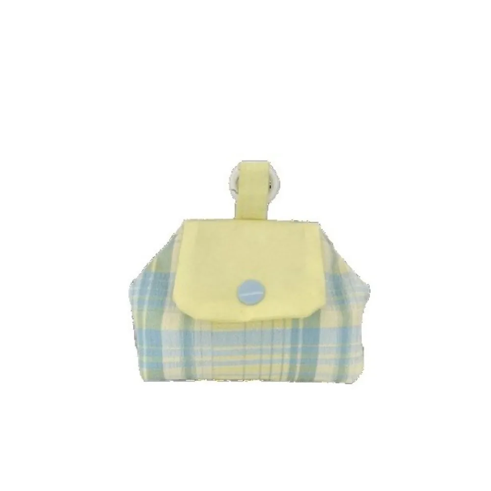 Fashion Mini Earphone Storage Bag Dots Flip Cover Key Card Holder Snap Button Contrast Color Coin Purse for Women Girls