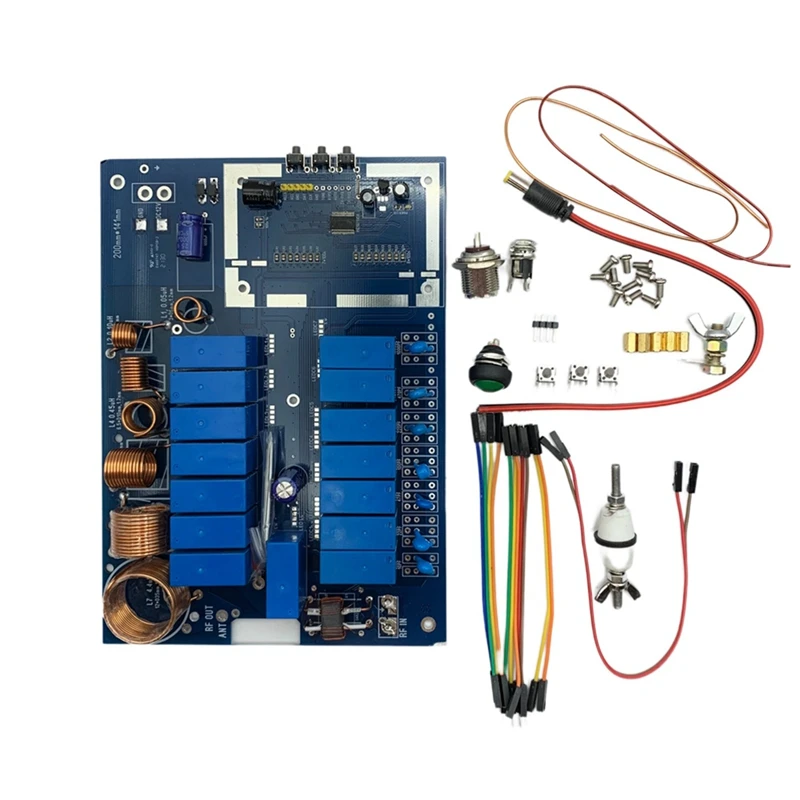 1Set ATU-200 Antenna Tuner, Update Version Of ATU-100 ATU100 Firmware Programmed Soldered Full Set 1.9-54Mhz Automatic