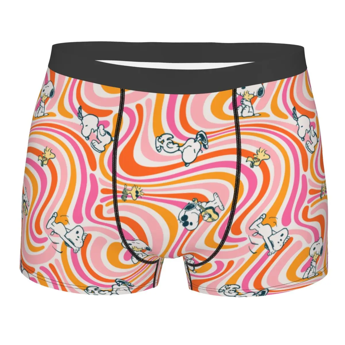 Men Snoopy Boxer Briefs Shorts Panties Soft Underwear Cartoon Male Novelty Underpants