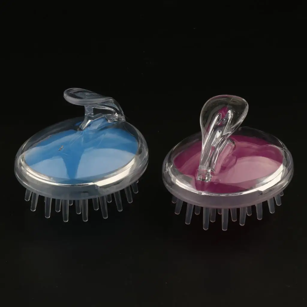 2 шт. портативная щетка для шампуня, массажер для кожи головы, щетка для массажа кожи головы, силиконовая расческа