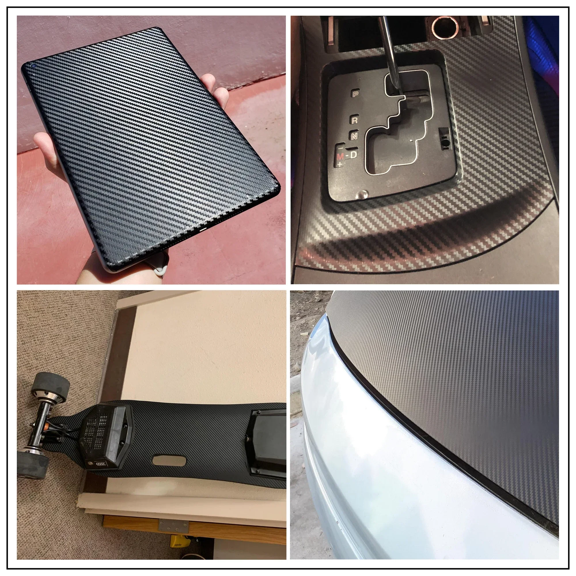 2D 3D 4D 5D 6D Glanz Carbon Faser Vinyl Wrap Film Air Release Wasserdichte Sonnencreme Fit Für Auto Motorrad Laptop telefon Abdeckung DIY – Detail 6