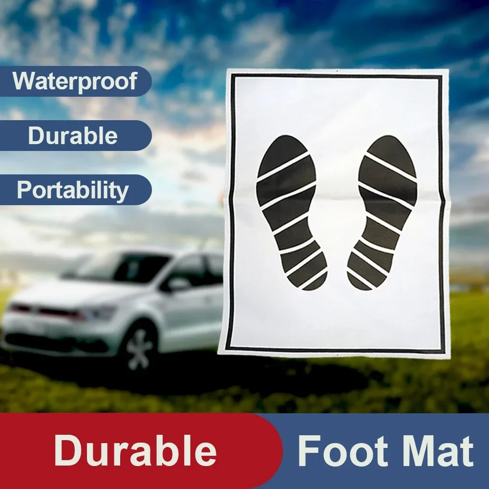 

Disposable Foot Pad Paper Waterproof Coated White Kraft Paper Can Print LOGO