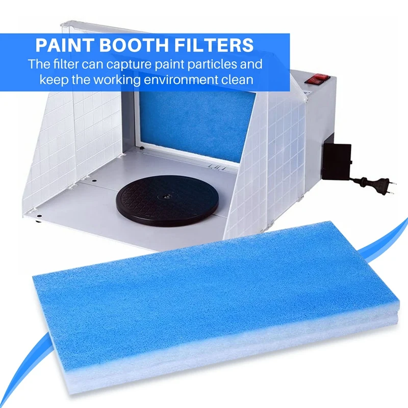 Ensemble de filtres pour cabine de pulvérisation pour aérographe, filtre de remplacement pour cabine FiViolet, compatible avec Master, Paasche, bleu, passe-temps, 4 pièces