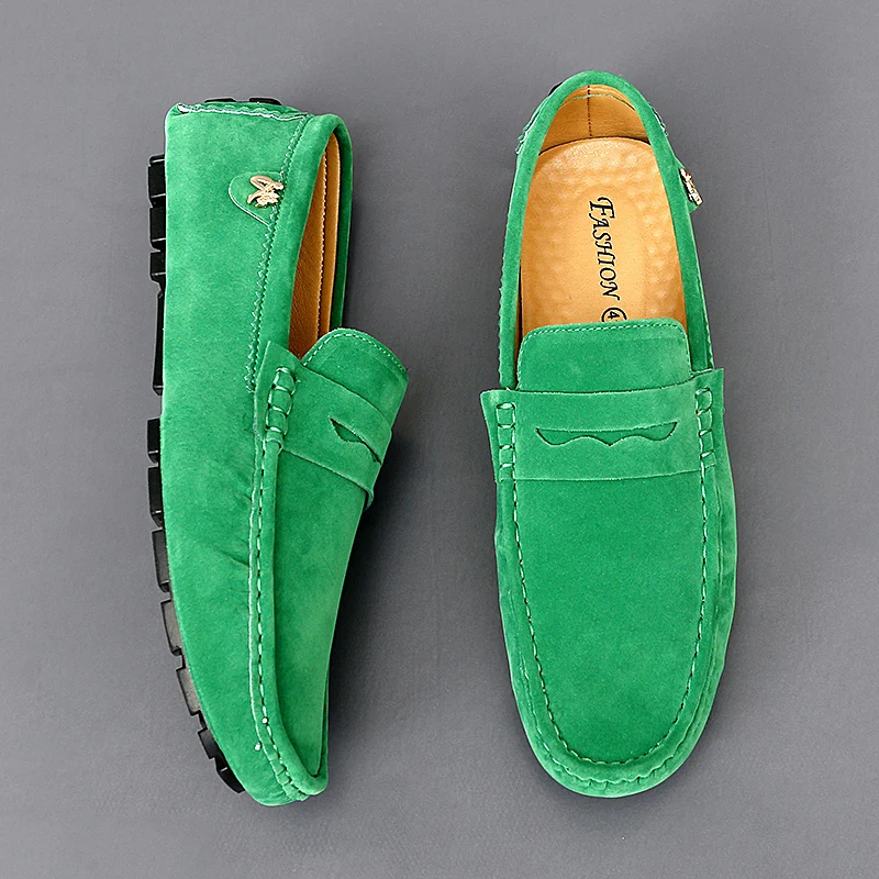 

YRZL Loafers for Men Non Slip Slip on Walking Shoes Lightweight Breathable Comfortable Casual Shoes Big Size Outdoor Loafers