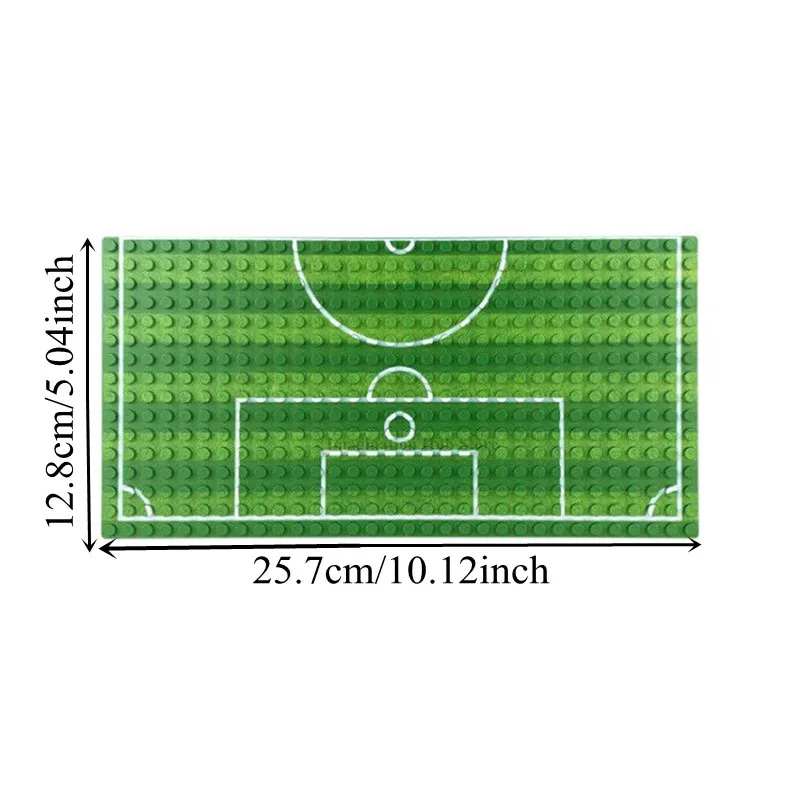 New 1pc 16*32 Dots Base Plate Basketball Football Baseplate Building Blocks DIY Assembly Toys Figure Court Scene Kids Gifts
