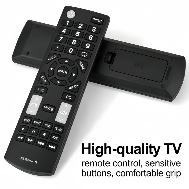 TV Remote Control NS-RC4NA-18 Universal Remote, compatible with all Insignia LED LCD HDTV Smart TVs, no setup required, durable