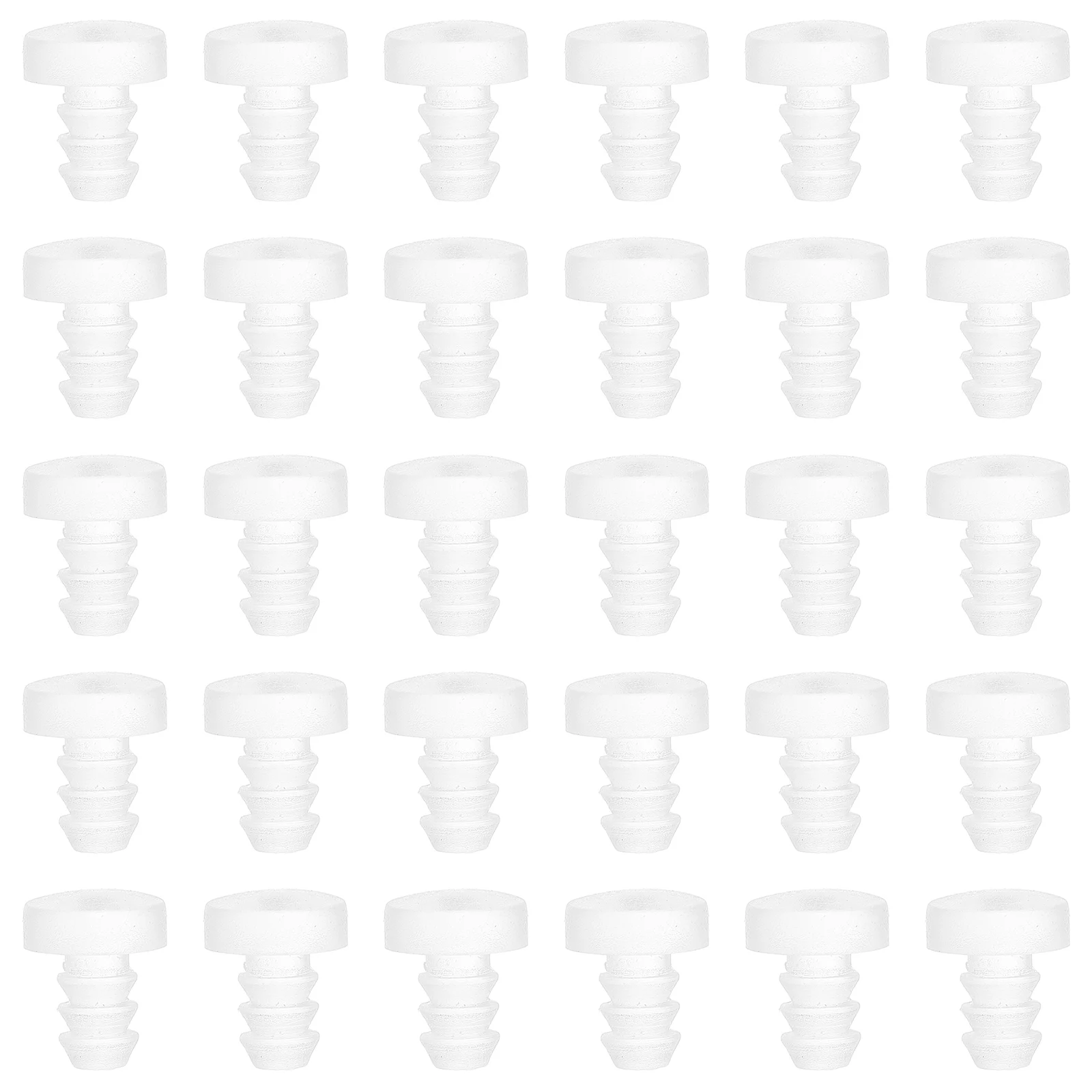 

50pcs Rubber Anti-Collision Furniture Bumpers 5Mm Hole Anti-Slip Wear-Resistant Pads For Tables Chairs Cabinets Beds Glass Table