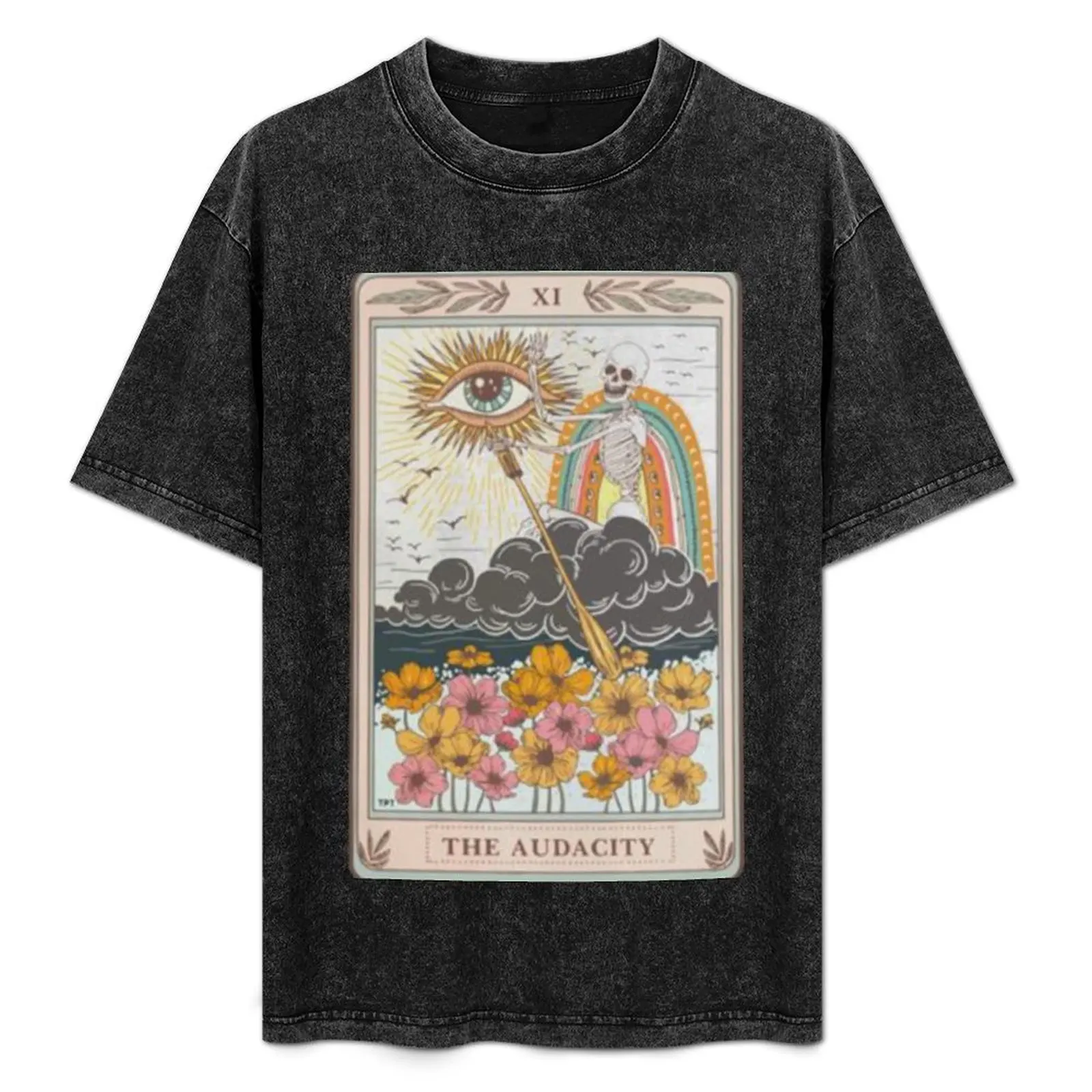 

The Audacity Tarot Card T-Shirt Simple Casual Short Sleeve Cotton T-Shirt
