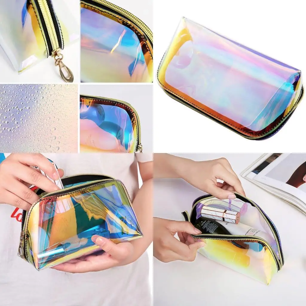 

D46D Cosmetic Bag Transparent Makeup for Case Toiletry Travel Organ