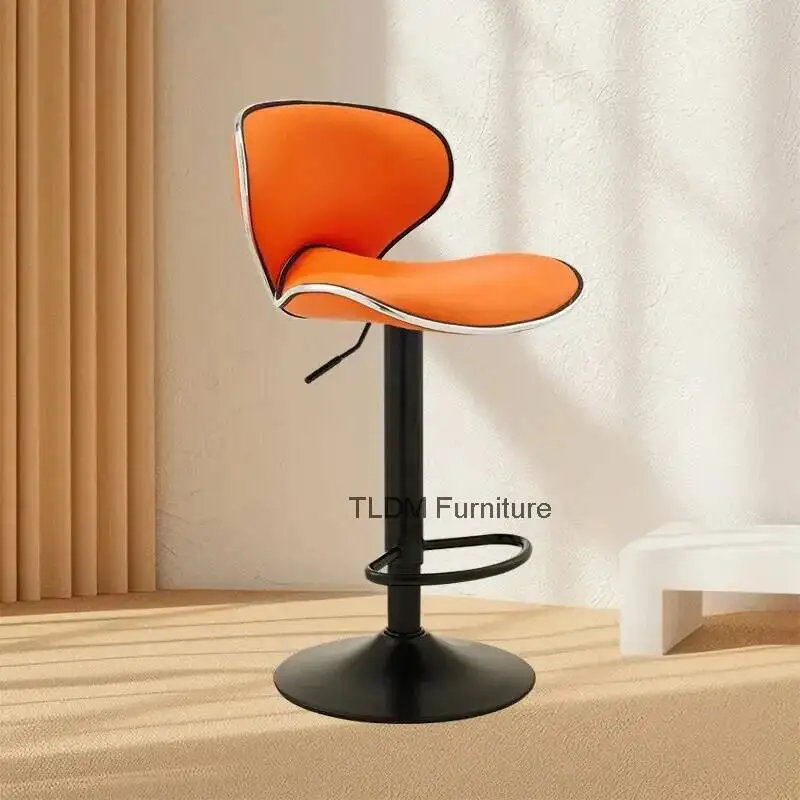 

Modern Up Stools White Black Gray Pink Aesthetic Bar Chairs Make Leather Designer Sillas Para Bar Comedor Garden Furniture Sets