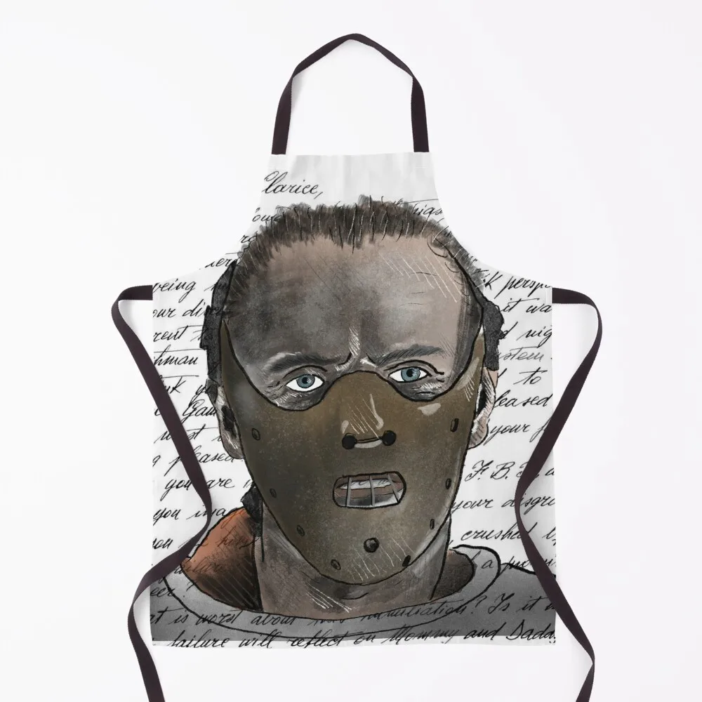 

Hannibal Lector, Silence of the Lambs Apron For Women Kitchen esthetician Kitchen Tools Apron