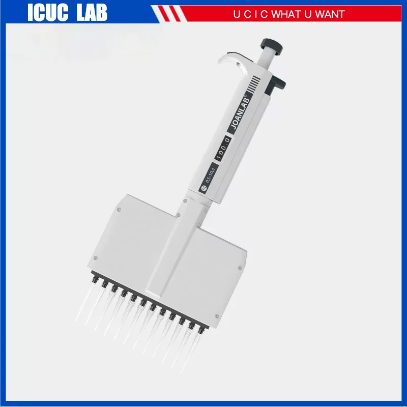 

Manual Digital Adjustable 12 Channel Option Multichannel Pipette MicroPipette Lab Equipment M12 Series