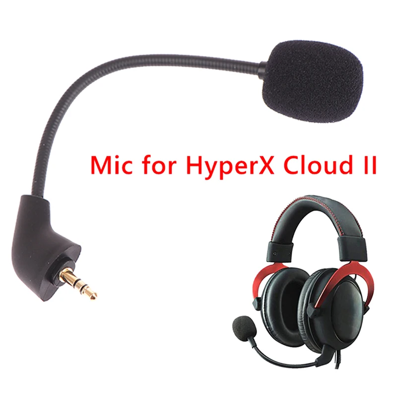 Replacement Game Mic 3.5mm Microphone For Kingston HyperX Cloud 2 II X Gaming Headset Accessories-New