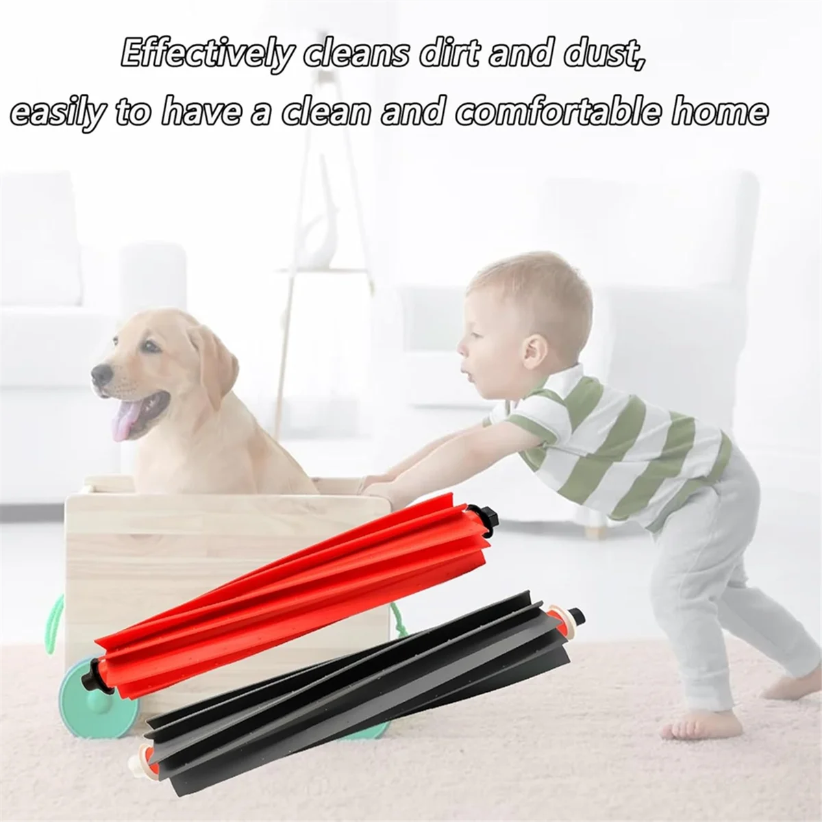 EQAZ-Gummi-Hauptbürste für Roborock S8 MaxV Ultra, S8 Max Ultra Staubsaugerzubehör, Hauptwalzenbürstenaufsatz