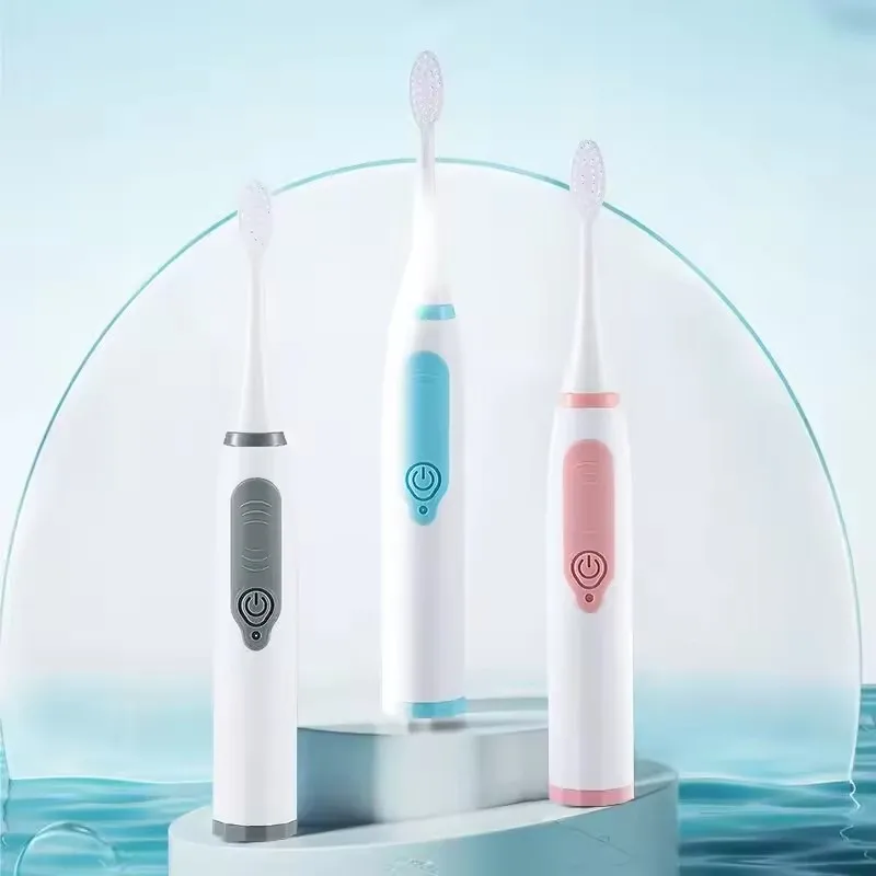 IPX6 Waterproof Sonic Electric Toothbrush for Adults Soft DuPont Bristles Battery Operated Portable Household Oral Care Cleaner