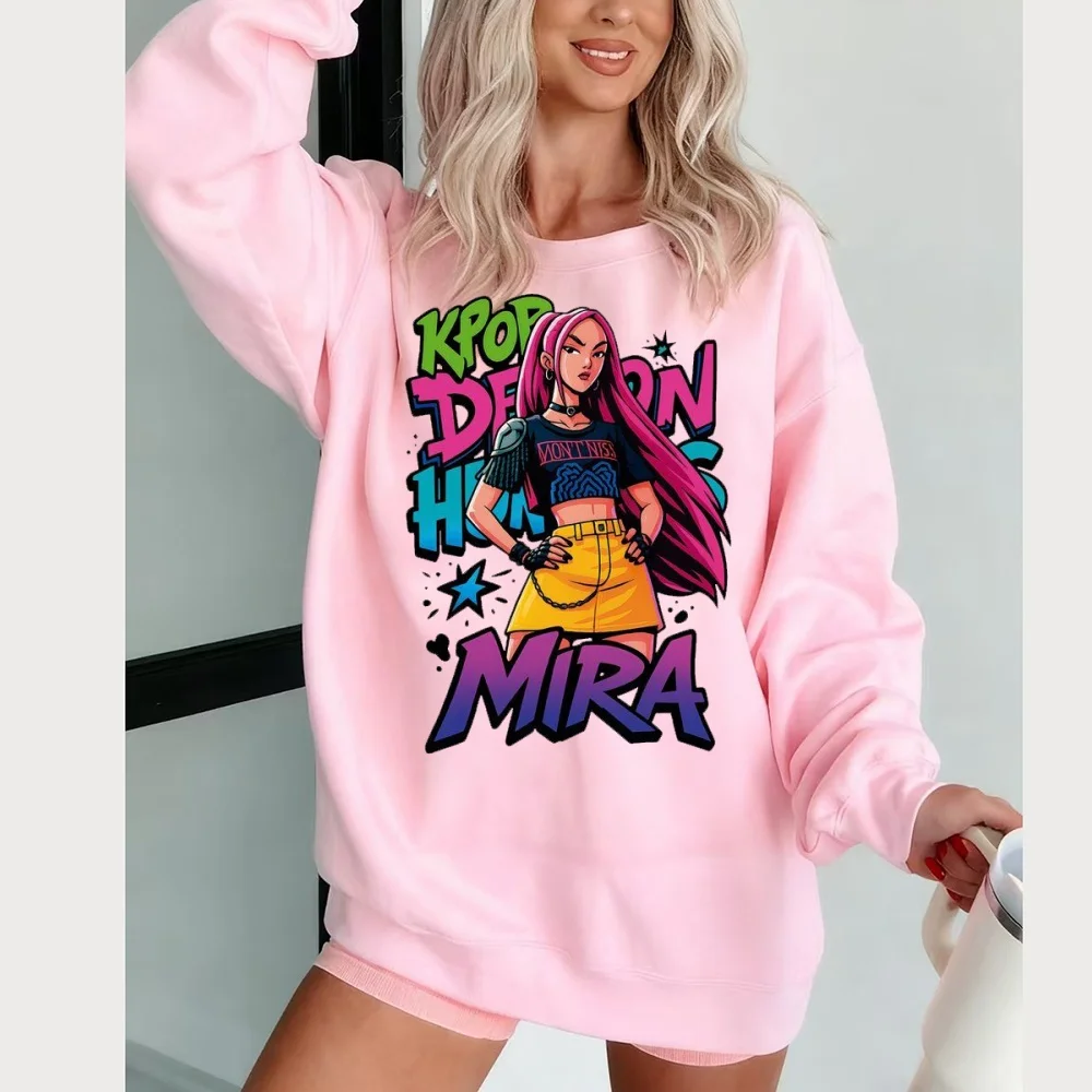 Moda KPop Demon Hunter cartoon Girl Boy Maglione Felpa calda Uomo e donna Hallyu casual Top abbigliamento casual