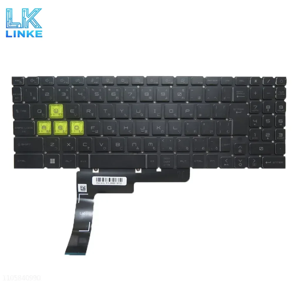 Monochrome Backlit Keyboard Limited Edition For MSI Crosshair 17 15 A11UCK A11UEK A11UDK B12UEZ B12UGZ B12UGSZ C12VE C12VF C12VG