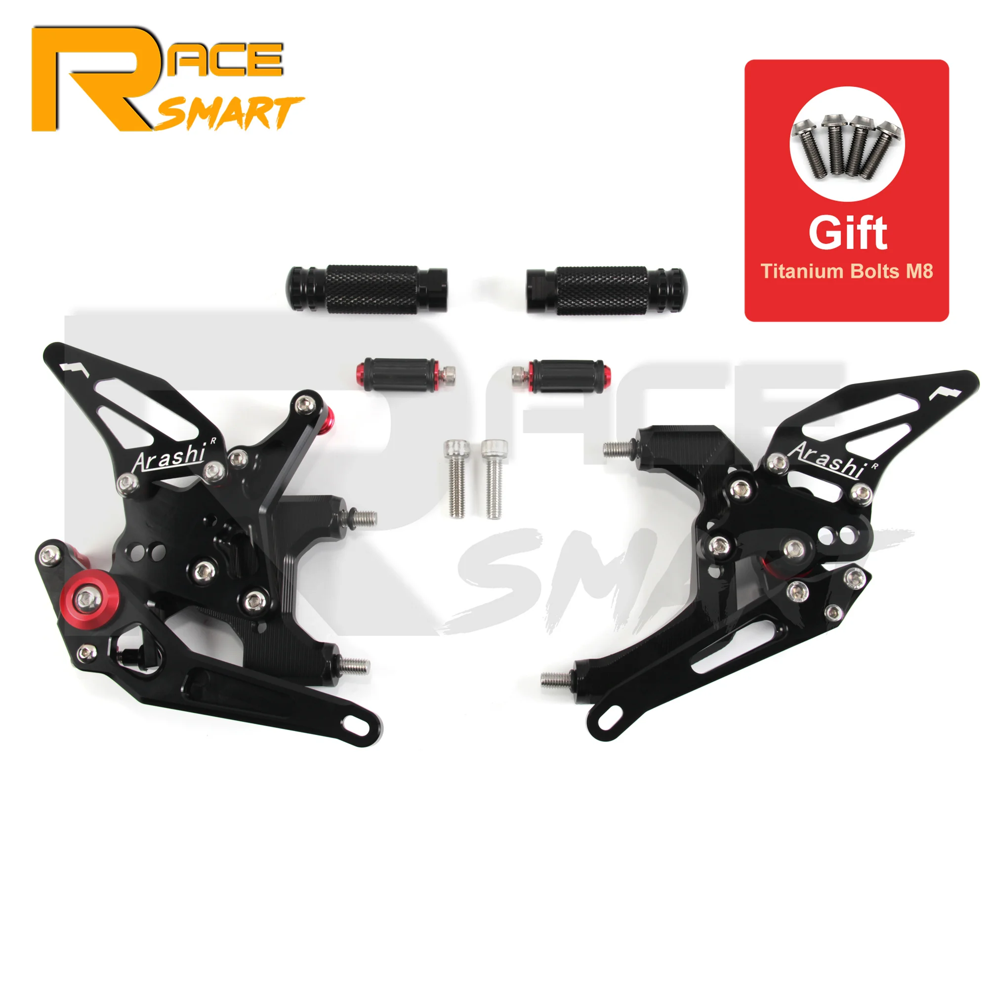 For Ducati 959 Panigale 2016-2019 CNC Adjustable Rearset Footpegs Footrest Foot Rest Pegs Pedal Motorcycle Accessories 2017 2018