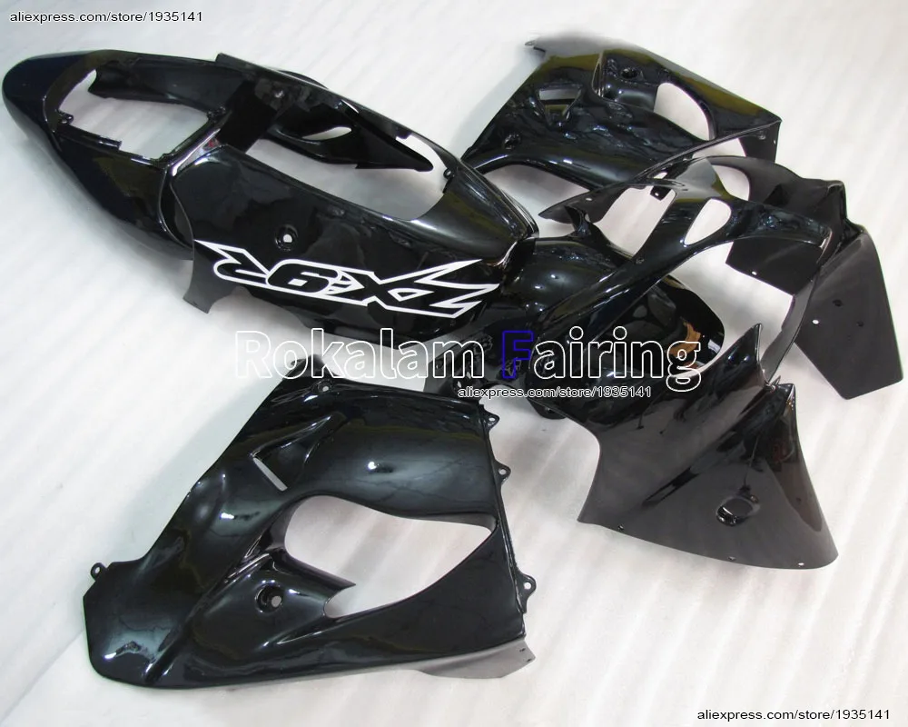 For Kawasaki Fairing Kit ZX9R 02 03 Ninja ZX-9R Gloss Black Cowling 2002 2003 ZX 9R Motorbike bodywork set (Injection Molding)