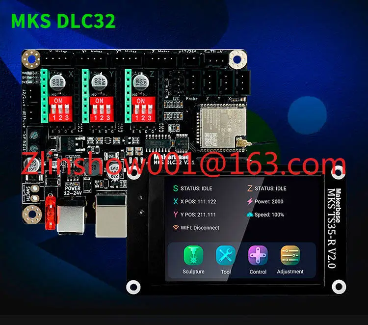 Laser engraving machine main board MKS DLC32 writing machine main control board CNC engraving GRBL control board
