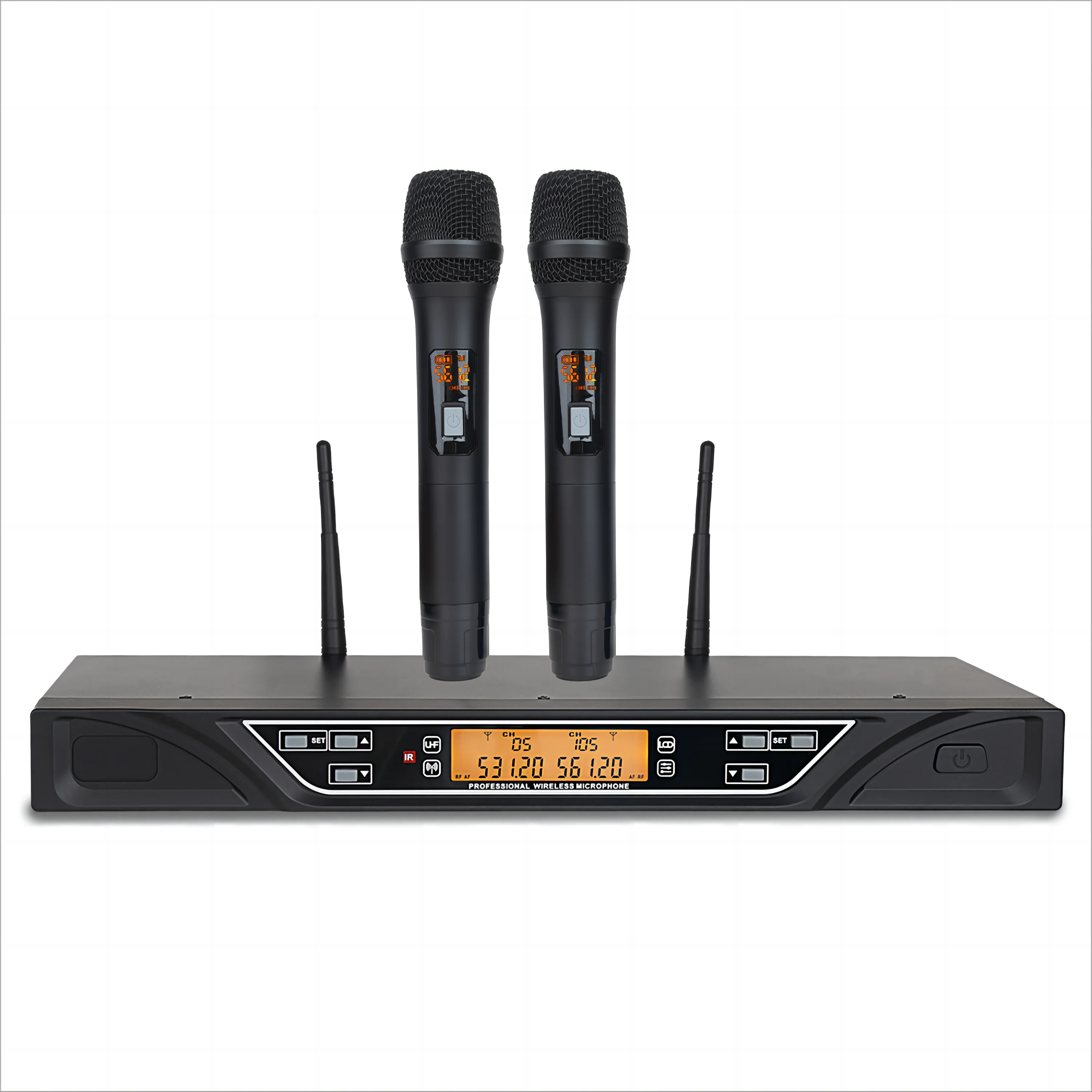 

Professional Wireless Microphone Set UHF Stage Performance Equipment Noise Cancelling Function Outdoor Activities Karaoke