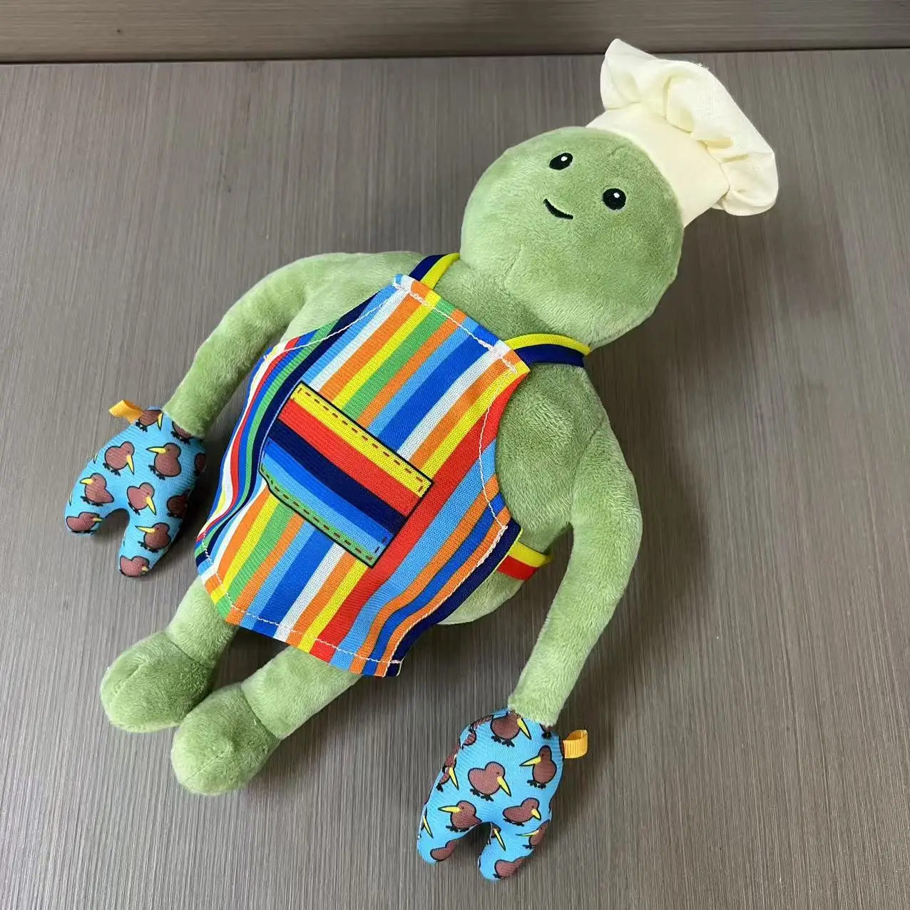 

Anime The Tiny Chef Show Plush Toy Cartoon Animation Doll Cute Green Skinned Chef Wearing Apron Collection Toy For Kid Gifts