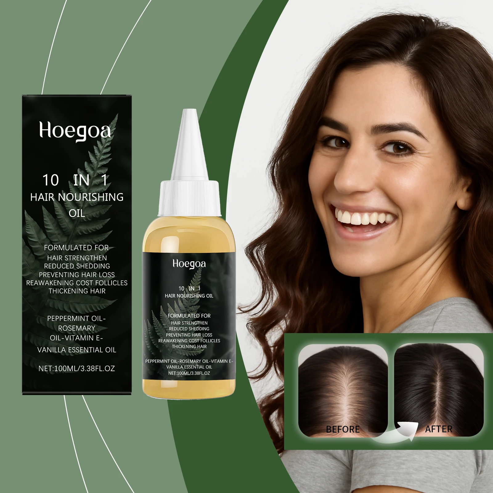 

Масло для питания волос 10 в 1, натуральное масло для волос, органическое масло розмарина, предотвращает сухость и выпадение волос, подходит для всех типов волос, для мужчин и женщин.