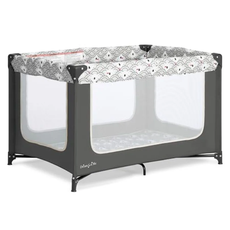Corralito para Bebé Zodiak con Laterales de Malla Transpirable, Colchón Suave y Cómodo, Plegable Rápido y Fácilmente, con Bolsa de Transporte para Viaje, Compacto