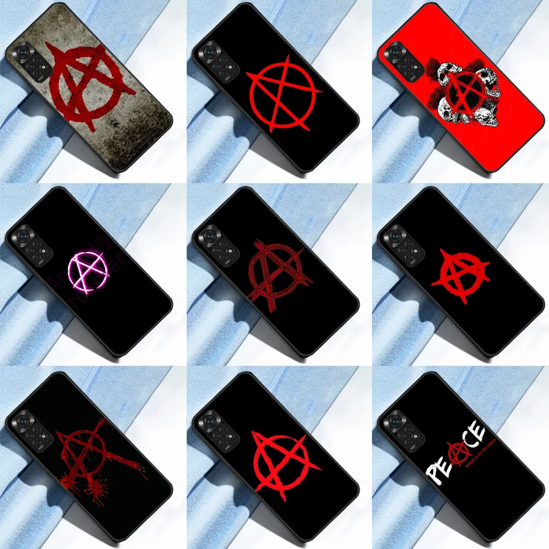 Anarchy Symbol A Case For Xiaomi Redmi Note 12 Pro 8 9 10 11 Pro Note 12S 11S 10S 9S Redmi 12C 9C 10C Cover