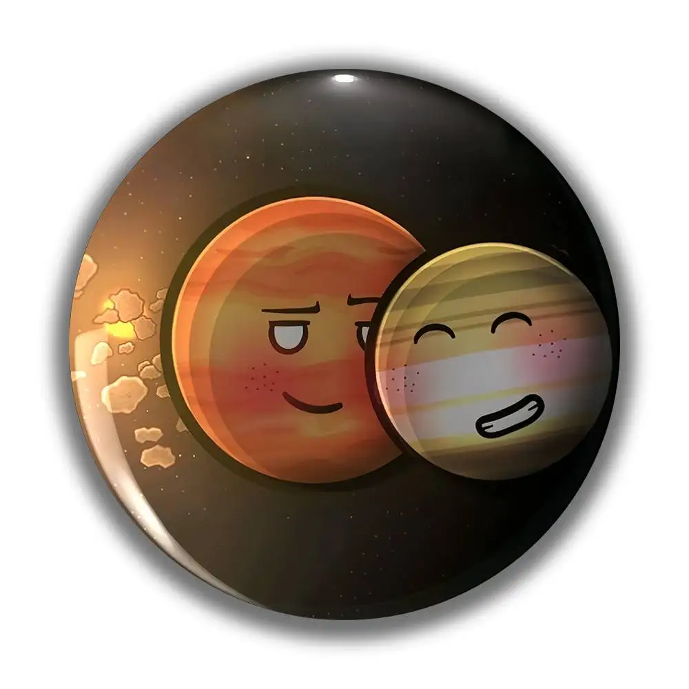 Latest Anime Cartoon Brooch A Stylish And Elegant Round Badge For Men Badges Button Round Creative Pin Brooch