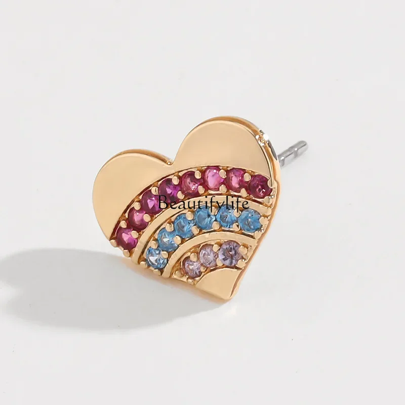 

Chuang Design Love Diamond Earrings Suit Women's European and American Fashion Summer Fashion