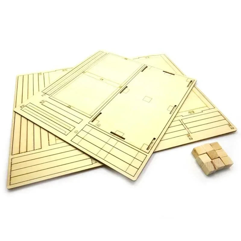 1 set Mini Ature Transportation Wooden Box Mode for 1/14 Tamiya RC Truck Trailer Tipper for MAN for Volvo Car DIY Parts