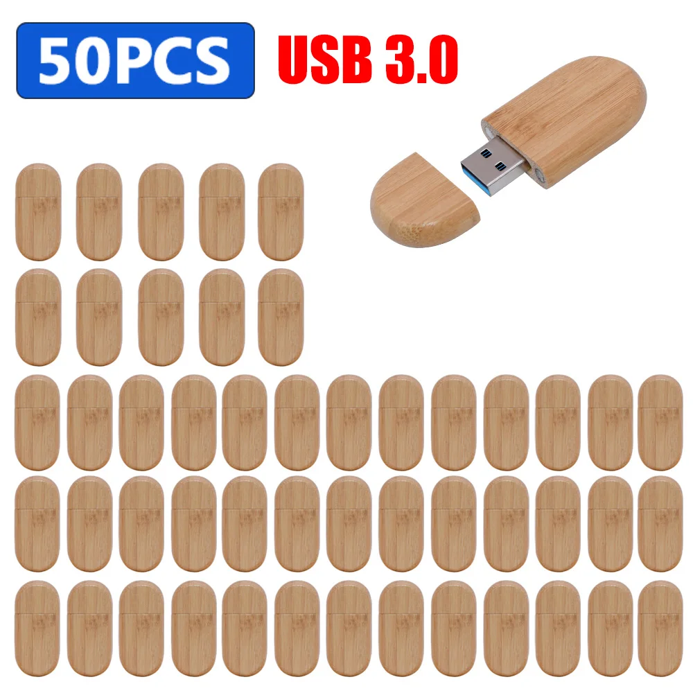 50PCS/LOT High-speed Free Order LOGO Wooden Pen drive 8gb 16gb 32gb 64gb128gb 3.0USB Flash Drive gift pendrive Photography Gift