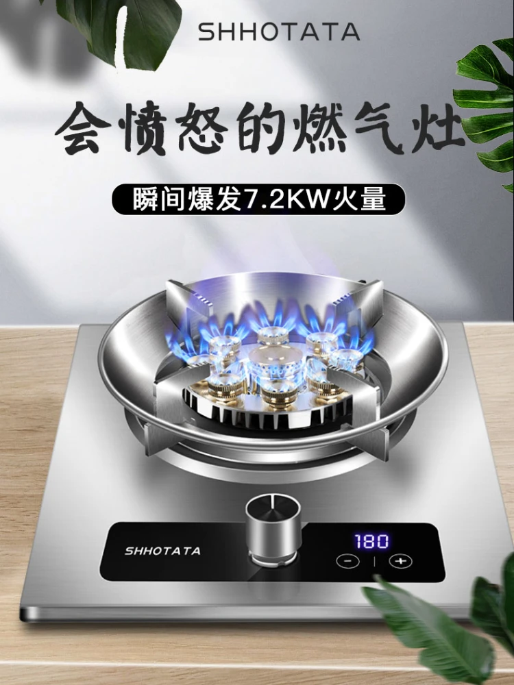 Gas Stove Single Stove Stainless Steel Fierce Fire Stove Gas Stove Gas Stove Stoves Table Kitchen Built-in Kitchens Cookers Home