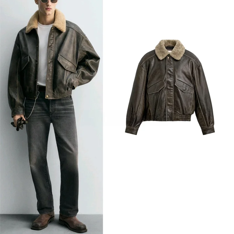 

Новая зимняя мужская свободная посадка с цветным воротником-колоротником Long Sve ort Jaet Верхняя одежда из полиэстера, теплое молодежное волокно на одной пуговице