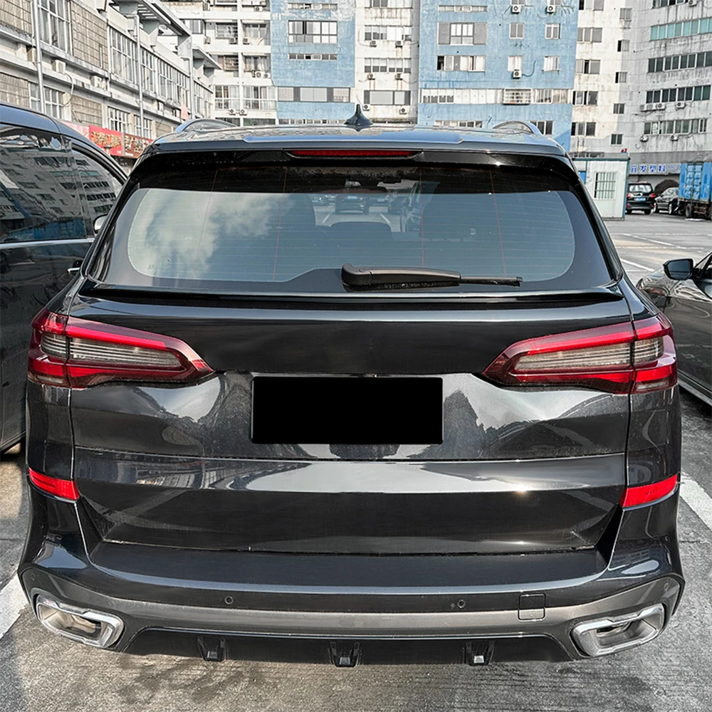 For BMW X5 G05 2019 20 21 22 23 Rear Center Tail Wing Trunk Cover Spoiler High Quality ABS Material Trim Exterior Accessories