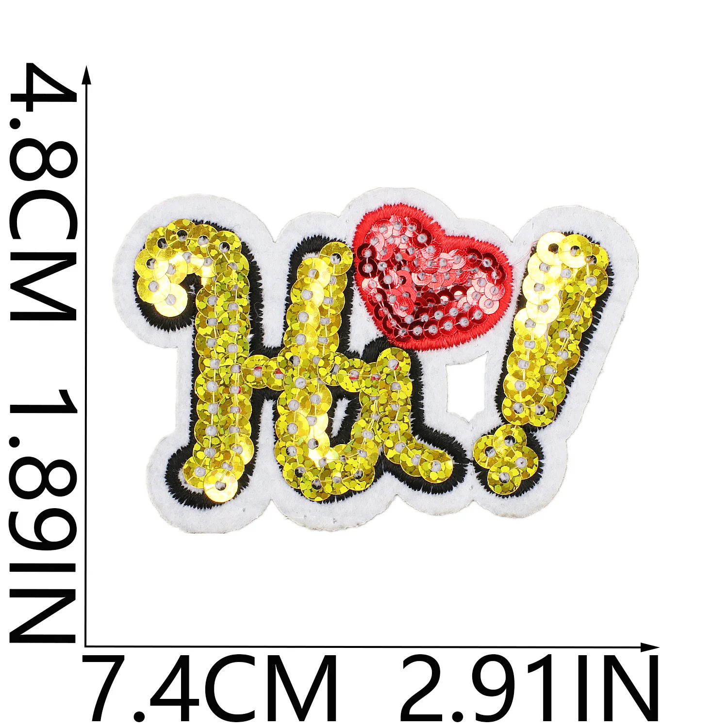 Cute Cartoon sequin Embroidered Patches For Clothing Thermoadhesive Butterfly Patches Iron on Patches DIY Jackets Sew Stickers