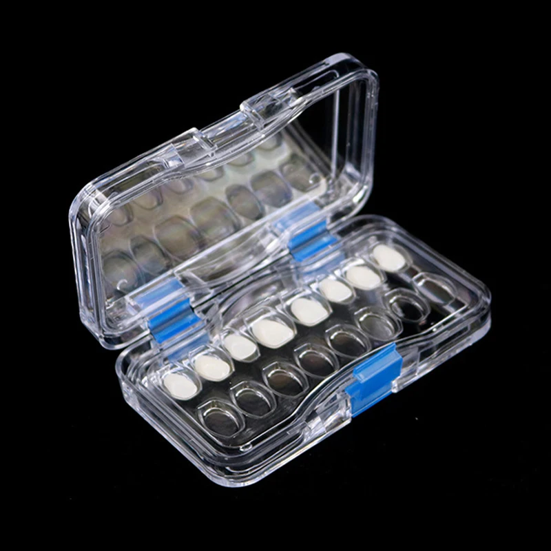 6/16Holes Dental Tooth Box with Film Lab Material Dental Supply Denture Storage Membrane Tooth Box with Hole