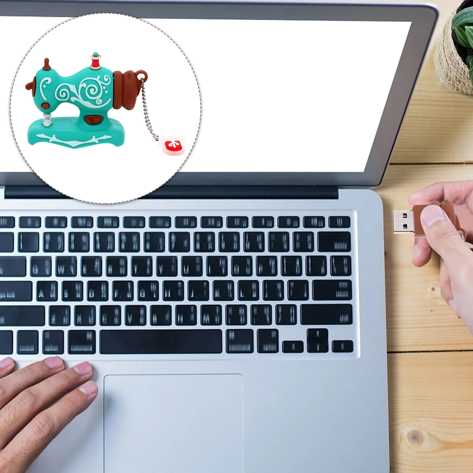 

PVC USB Flash Sewing Machine U Disk Cartoon Thumb Drive Portable Storage Plastic Memory Stick