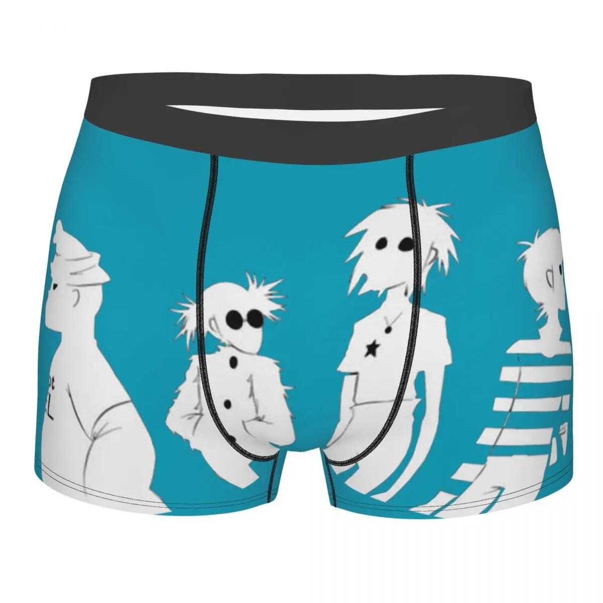 

Cool Music Band Gorillaz Skateboard Men's Boxer Briefs, Highly Breathable Underpants,High Quality 3D Print Shorts Birthday Gifts