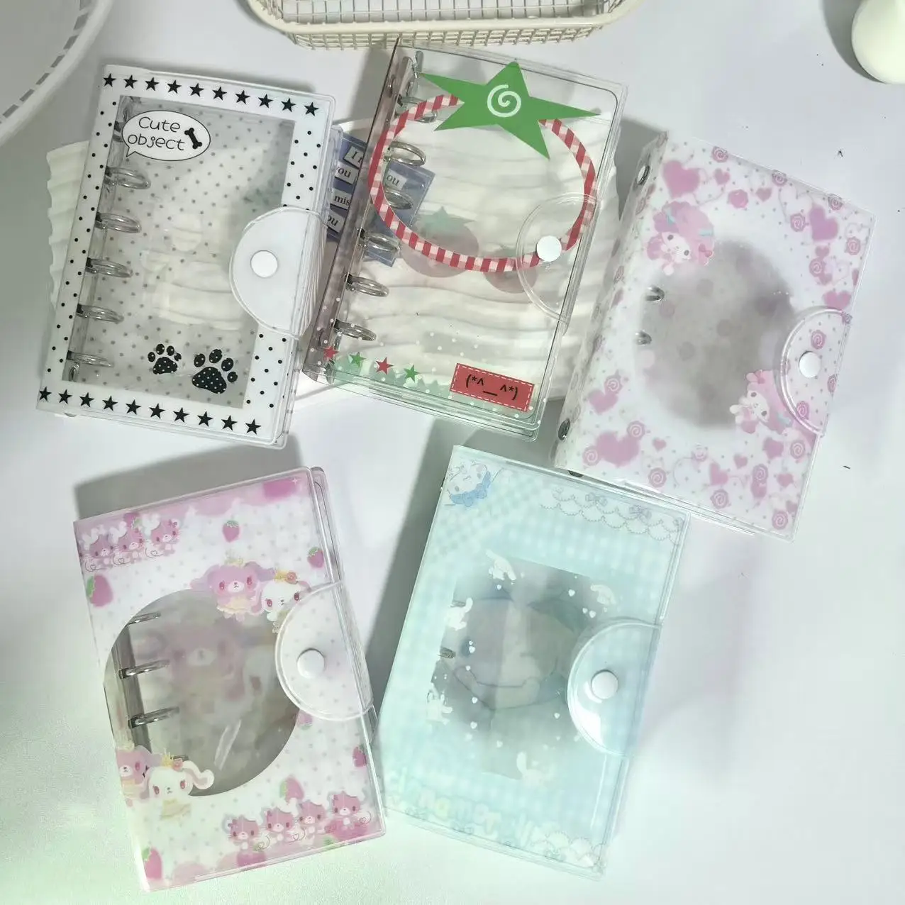 1 قطعة A7 لطيف الحيوان الموثق بطاقات الصور جمع كتاب مذكرات جدول مخطط DIY بها بنفسك غطاء ألبوم القرطاسية للطلاب المراهقين يوميا