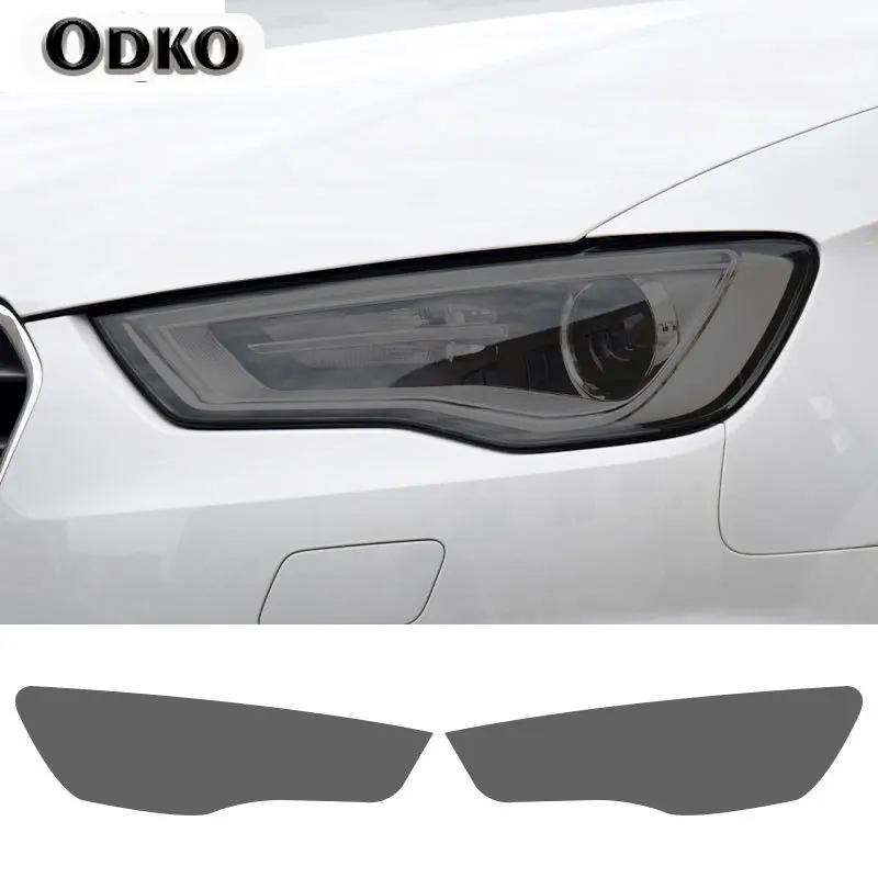 For Audi A3 8V S3 RS3 8Y 2021 2022 S Line Sportback 2014-On Car Headlight Protective Film Transparent Smoked Black TPU Sticker