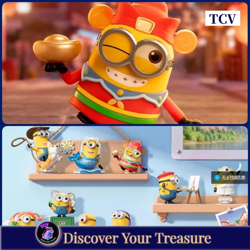 Tcv Popmart Minions Bello World Series Figuren Blind Box Ornament Spielzeug Peripherie Mysteriöse Box Überraschung Geburtstag Begleiter Geschenk
