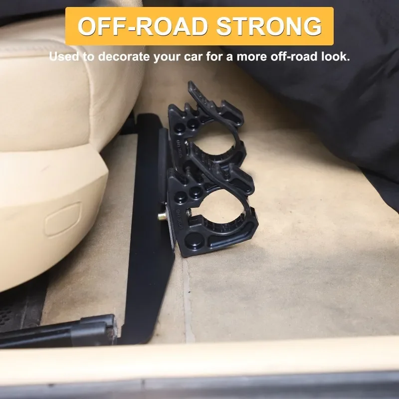 سبائك الألومنيوم الأسود سيارة تحت مقعد مصباح يدوي حامل قوس الداخلية اكسسوارات السيارات لسيارات BMW 2 سلسلة F22 2014-2017 #4