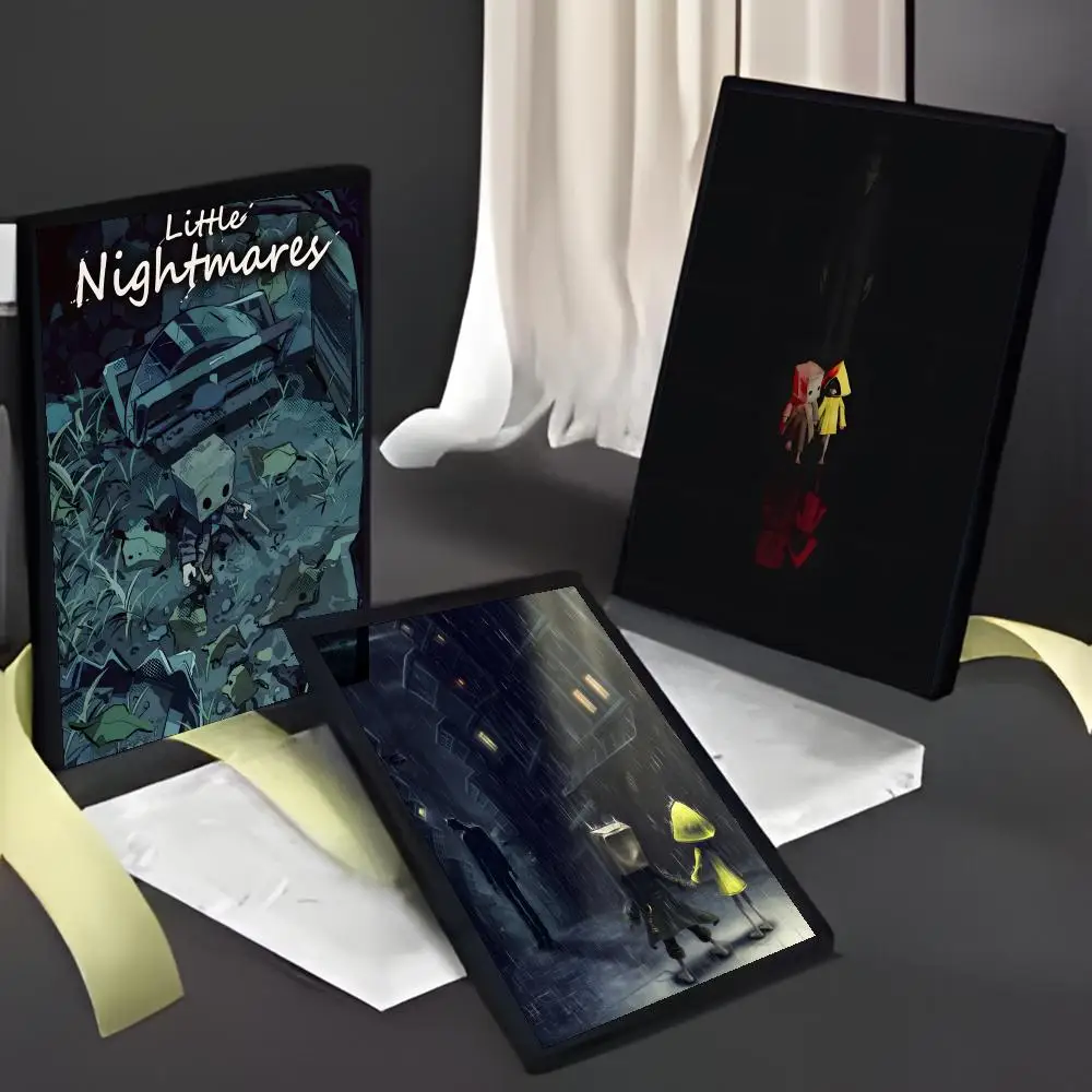 Popular Game L-Little Nightmares-MT Poster Self-adhesive Art Waterproof Paper Sticker Coffee House Bar Room Wall Decor